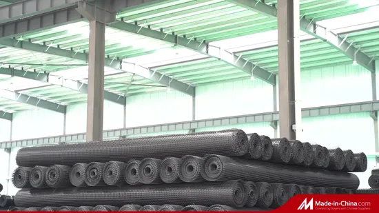 연약한 토양 도로 기초 옹벽 사면 보호를 위한 이축 폴리프로필렌 PP 플라스틱 지오그리드