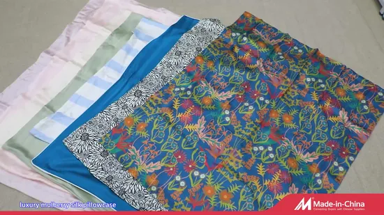 편안한 사용자 정의 순수 뽕나무 실크 베개 케이스 100% 뽕나무 실크 베개 케이스 선물 세트 Eyemask 헤어 액세서리